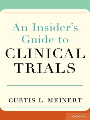 cover image of An Insider's Guide to Clinical Trials